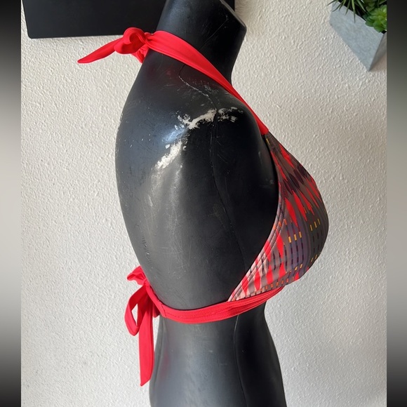 Prana Size Medium Orange Swim Top Carmine Pink Desert Geo Lahari Bikini Top - Picture 4 of 7